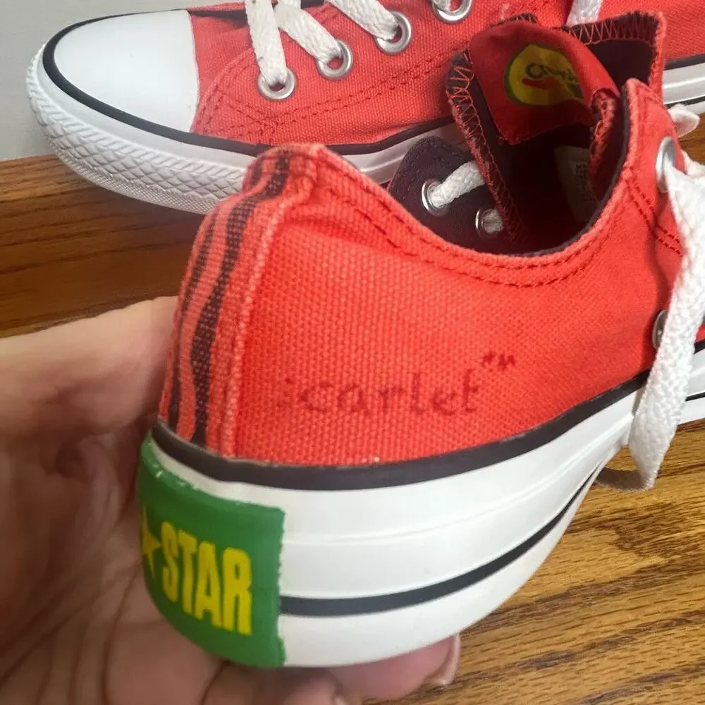 Converse All Star Crayola Scarlet Youth Size 5 Red
